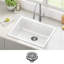 KRAUS Turino™ Drop-In Undermount Fireclay Single Bowl Kitchen Sink with Thick Mounting Deck in Gloss White-115184411