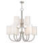 Lustre à niveaux 9 lumières à abat-jour Agamemnon-22375503
