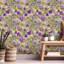 Papier peint auto-adhésif auto-adhésif et amovible à motif de fleurs sauvages peintes à la main 24 po x 118 po (60 x 300 cm)-992398313
