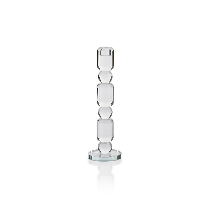 Bougeoir de table, H 11,5 po x l 3,5 po x P 3,5 po