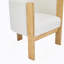 Ensemble de 2 chaises de salle à manger rembourrées, chaises à structure en bois, fauteuils modernes pour la salle à manger et le salon