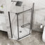 36 In. D X 36 In. W X 72 In.H Corner Frameless Shower Door-114500640