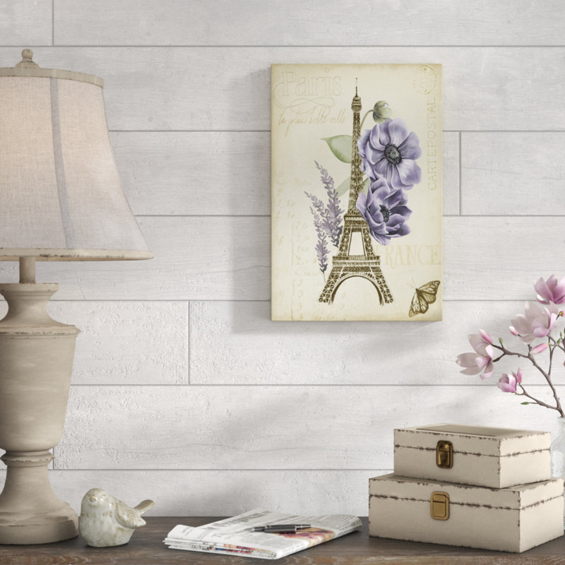 Paris Ephemera II 1 Piece Wall Art on Canvas, 46cm H x 30cm W, Wrapped Canvas