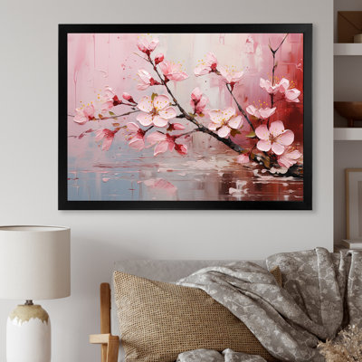 White And Pink Cherry Tree Bloom IV - Cherry Wall Art