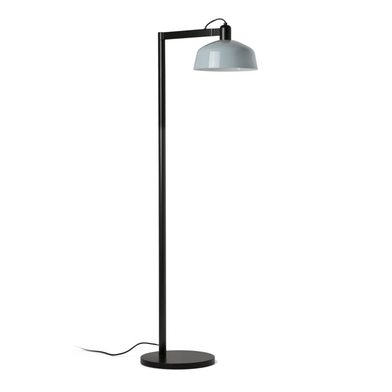 Lampe sur pied en métal Tatawin, Bleu grisâtre