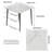 Annagh Stone Top Metal Base Dining Table-268854960-268855629