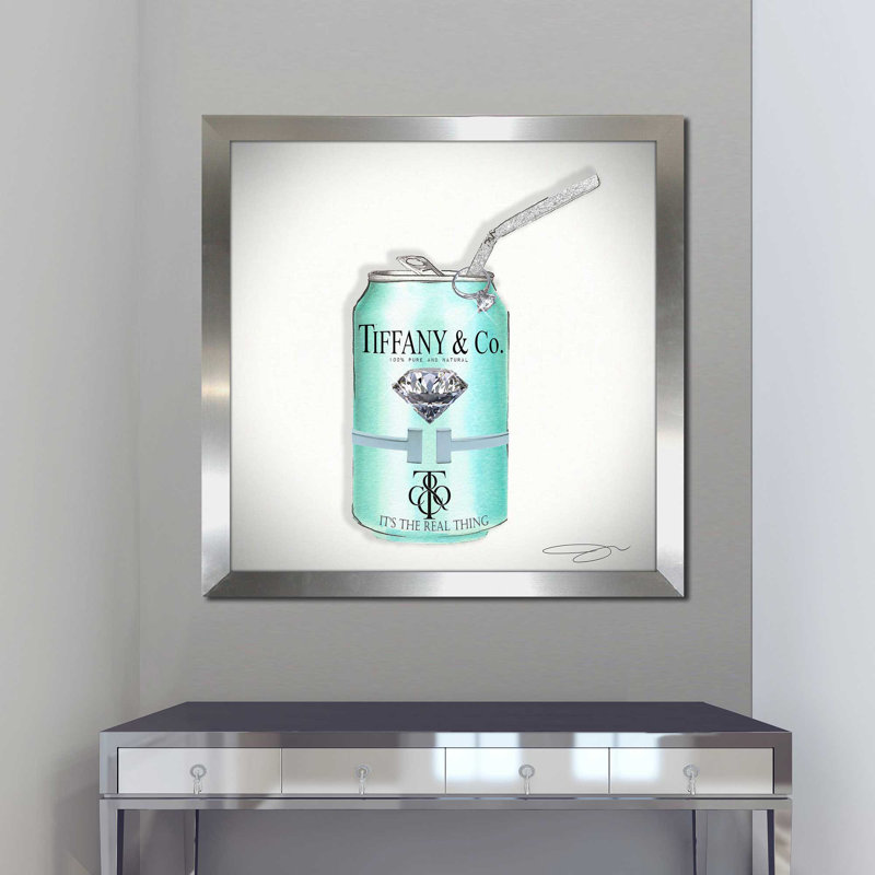 The Real Thing (Square) par By Jodi - impression, H 25,5 po x l 25,5 po x P 1 po, Encadrement argenté