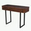 Console en bois avec motif cannelé et pieds en métal-1327202448