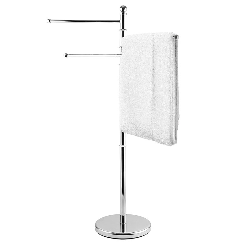 3 Freestanding Towel Stand, Silver
