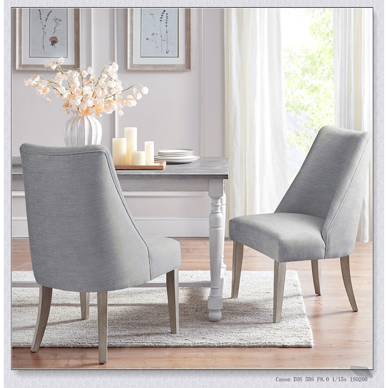 Ensemble de 2 chaises de salle à manger rembourrées avec rembourrage moelleux et design moderne pour une assise confortable et élégante