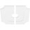 36"OD x 7"ID x 21 1/2"C x 1"P Locke Architectural Grade PVC Contemporary Ceiling Medallion, Two Piece
