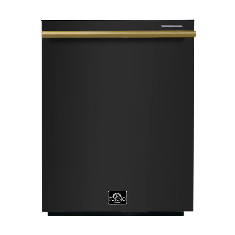 Forno Espresso Pozzo 24 in. Built-In Tall Tub Top Control Black or White Dishwasher, 49 dBA, Black