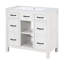 Meuble-lavabo moderne avec lavabo encastré, 2 tiroirs et 2 portes Modern