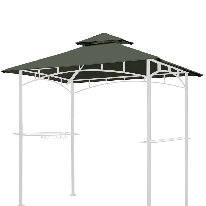 Auvent de remplacement pour abri de jardin Monyca, gris