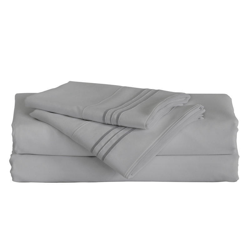 Twill Sheet Set, Gray, Twin XL Sheet Set