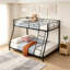 Lit superposé en métal robuste avec conception silencieuse pour un gain de place et une solution de couchage durable