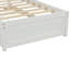 Structure de lit simple avec lit gigogne en bois, blanc-1976134401