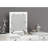Classic 1 Vanity With Stool In White, Plywood , Open-up Mirror, Drawers, Cushion Seat, Unique Legs, Top Panel For Bedroom Use Modern White Stool, Rubber Wood, Legs Furniture