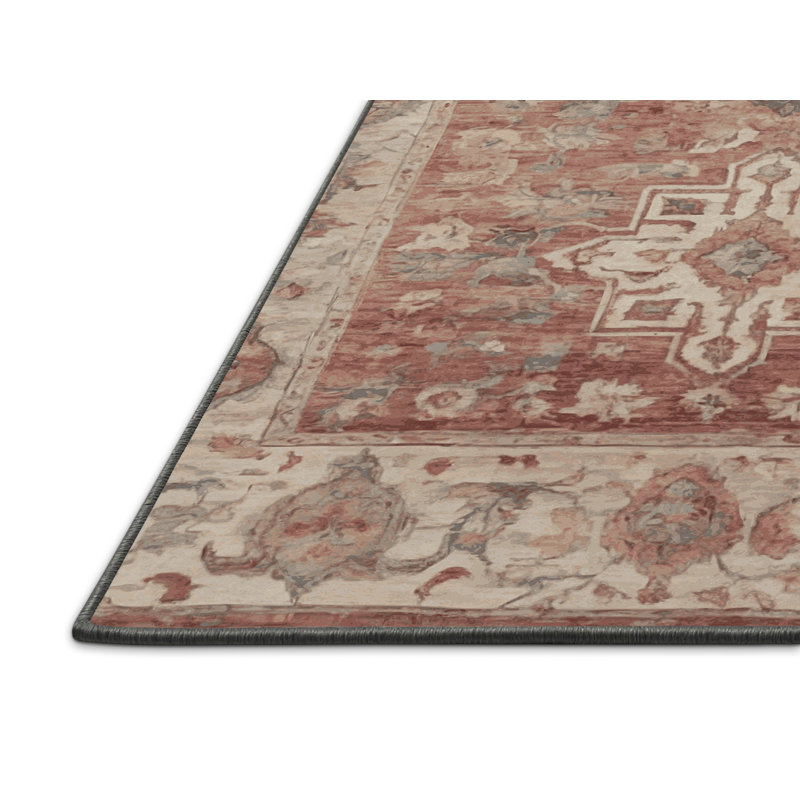 Tapis gris soyeux et moelleux, Rond 8 pi