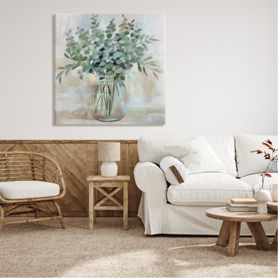 Soothing Eucalyptus Herb Arrangement Canvas Wall Art by Nan