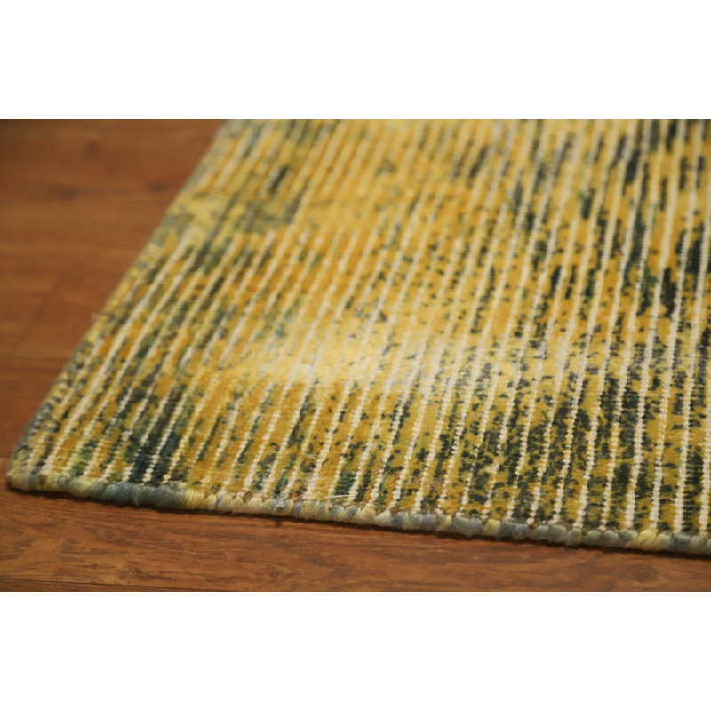 Handmade Abstract Oriental Rug 2x4