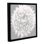 «Dandelion 7» par Irena Orlov, reproduction d'art sur toile encadrée blanche et grise