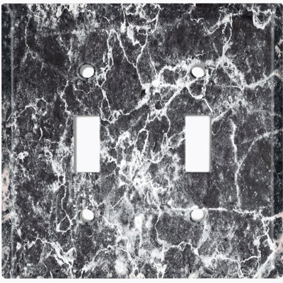 Patterned 2 - Gang Toggle Light Switch Standard Wall Plate