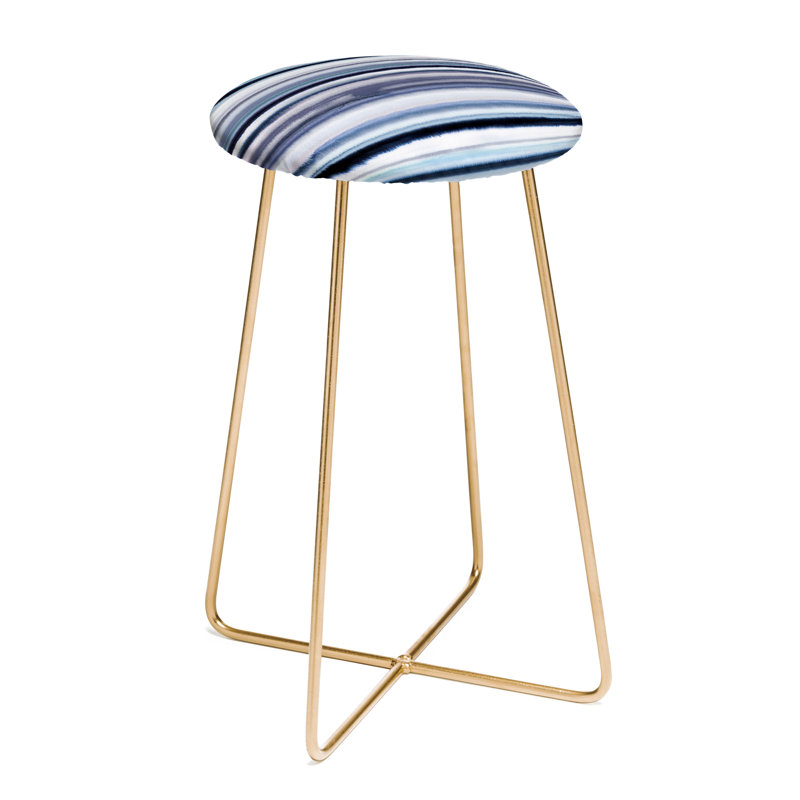 Tabouret de bar 30 po design sea stripes Ninola