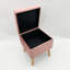 Bourquin 33Cm Velvet Square Footstool-1052378196