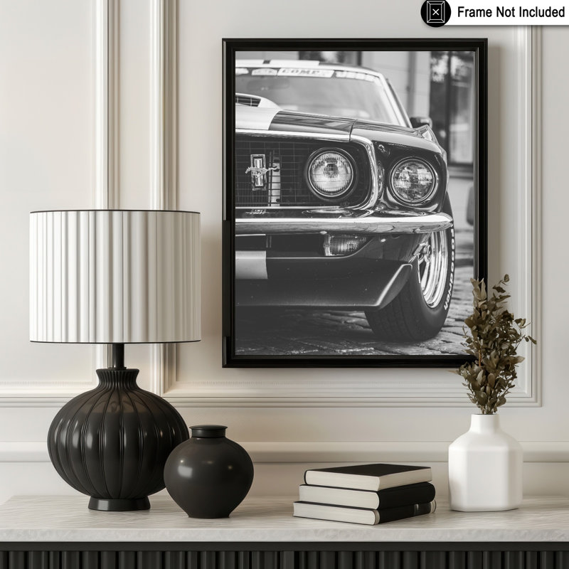 Classic Muscle Car, Unframed, Poster, 16"H x 20"W