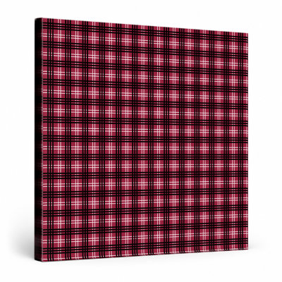 White Plaid — National Football Teams Canvas Wall Art