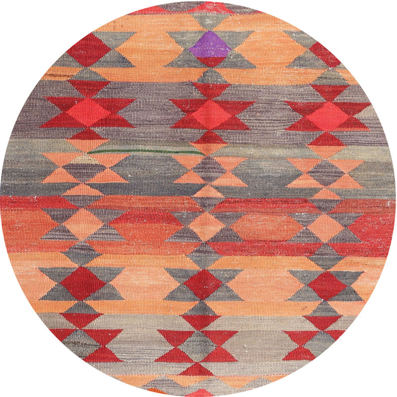 Southwestern Indoor Rug, Round 8'