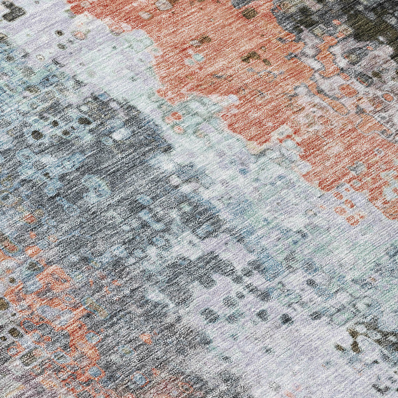 Machine Washable Indoor/Outdoor Boruta ACN2242 Abstract Rug, Rectangle 1'8" x 2'6"