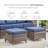 7-9 Person Outdoor Wicker Family Party Conversation Set With Swivel Rockers And Fire Pit-1006757694-1006757693