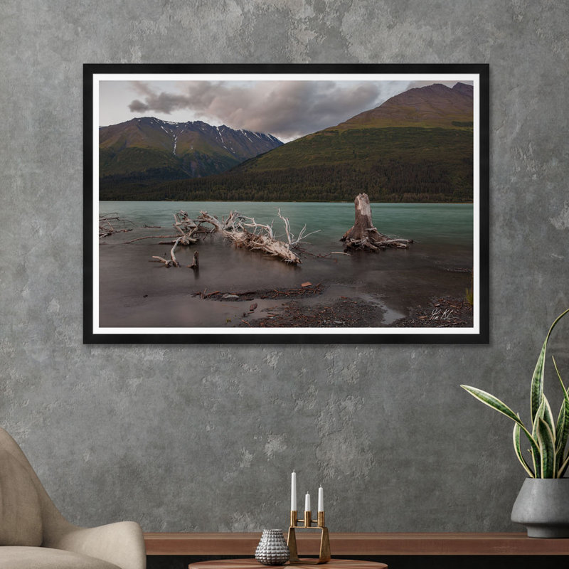 Bois flottant clair de lune II, Noir, H 35,5 po x l 54,75 po x P 1,5 po