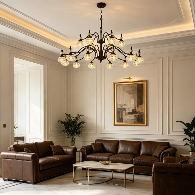 Victorian Style Crystal Chandelier