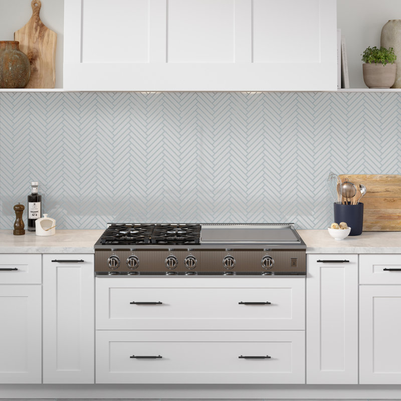 Regala™ 8" x 10" Porcelain Herringbone Mosaic Tile, Gift