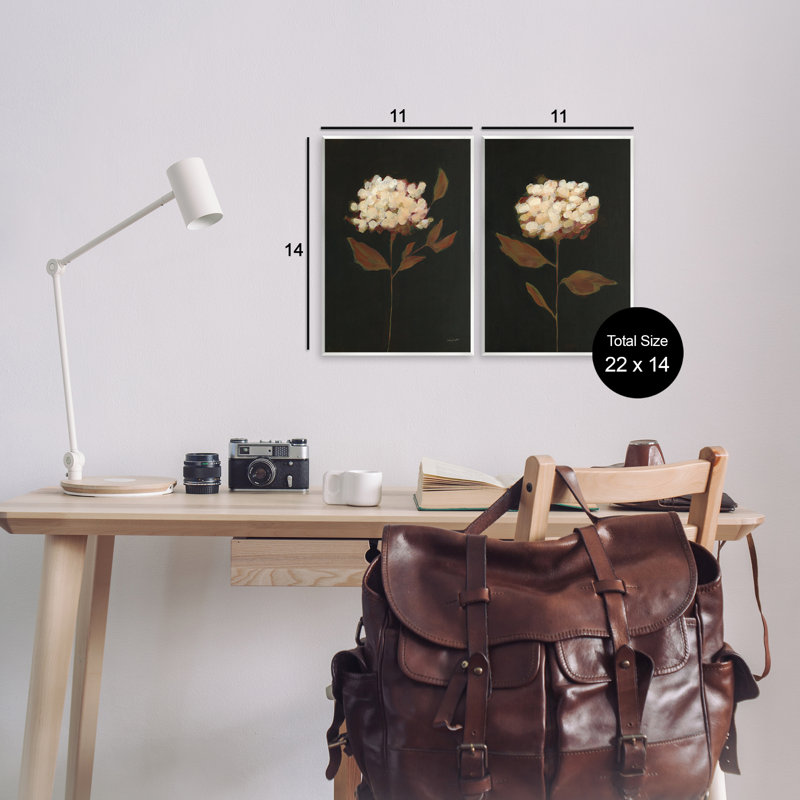 Solitary Bloom Before Fall 2 PC Wall Plaque Art Set by Haley Knighten