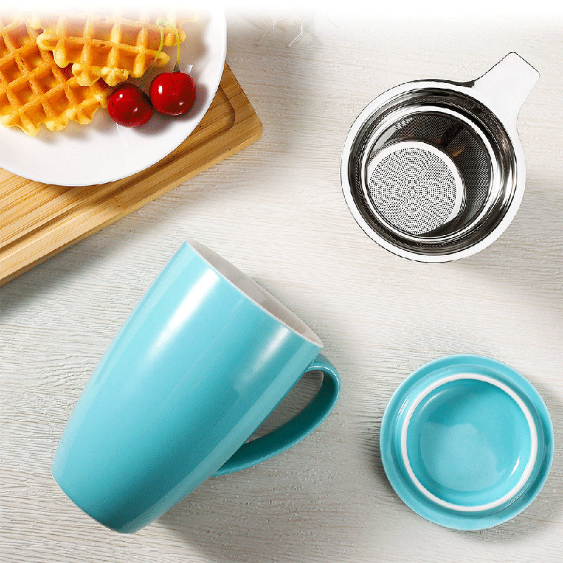 Tasse à thé en céramique Loughguile, Bleu sarcelle