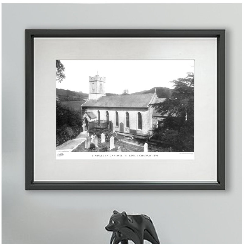 Lindale In Cartmel, St Paul's Church 1898 - Single Picture Frame Print, 40cm H x 50cm W x 2.3cm D