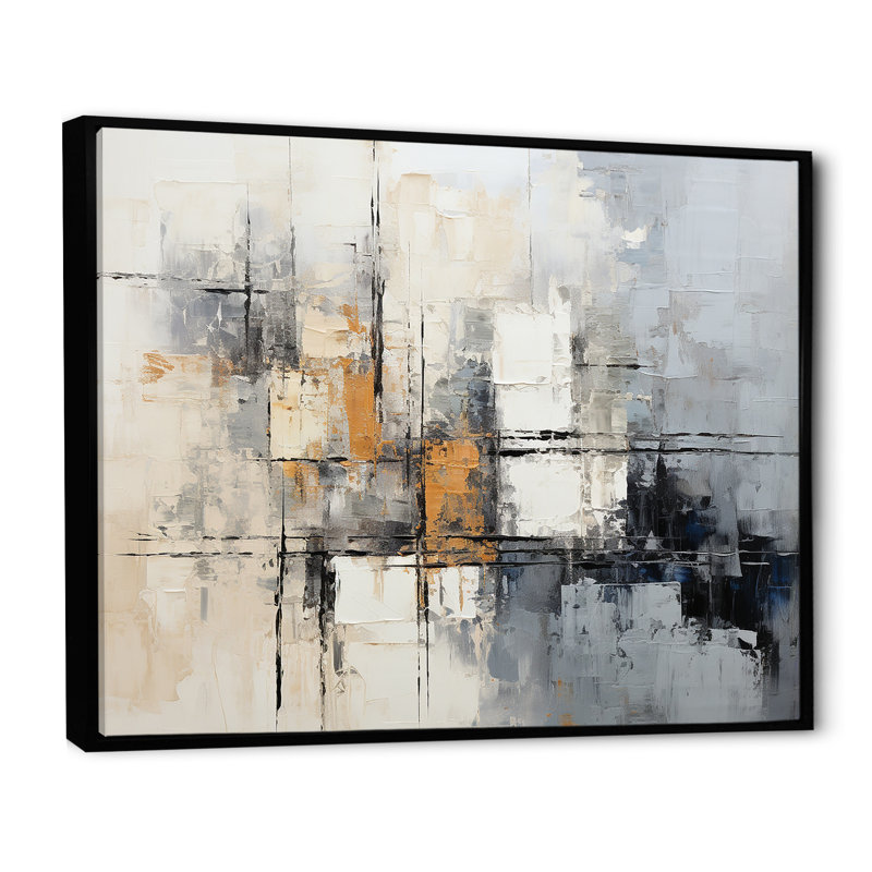 Simple Winter Landscape III sur impression sur toile, Cadre flottant noir, H 16 po x l 32 po