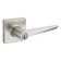 Weiser Tristan Square Rose Keyed Entry Levers - Satin Nickel