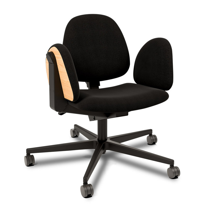 Chaise de méditation avec roulettes, dossier réglable