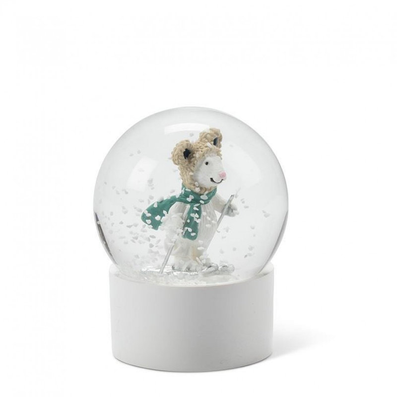Skiing Mouse Snow Globe