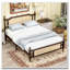Lit en bois de pin avec tête et pied de lit en rotin-1580035708-1580035699