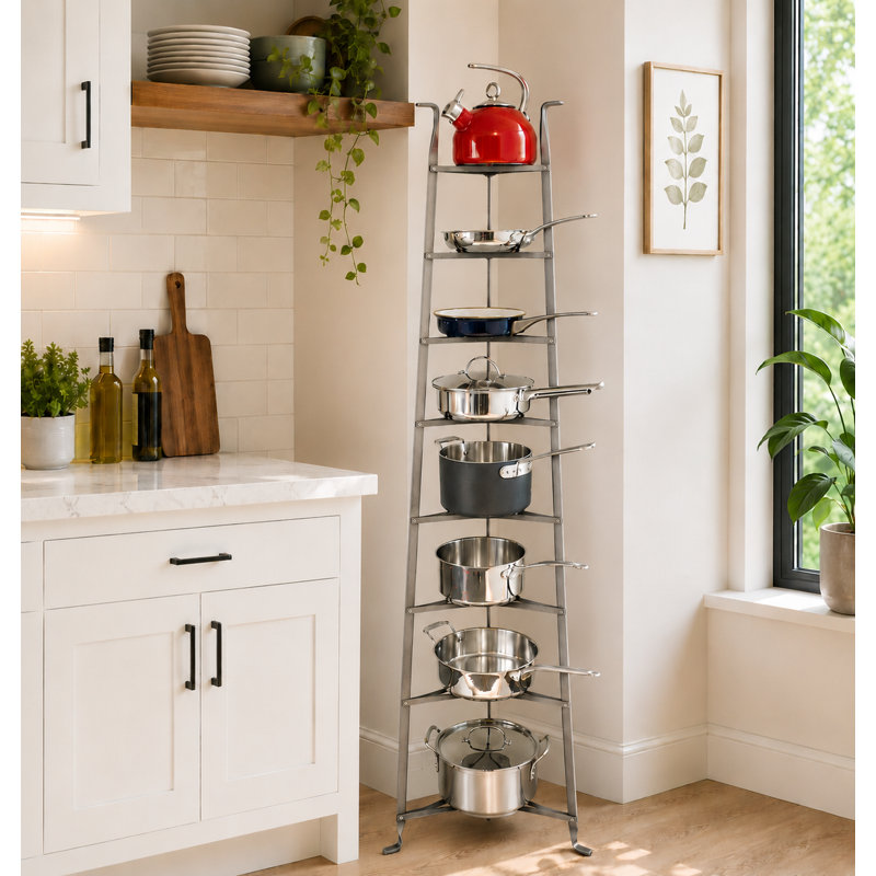 Handcrafted 8-Tier Gourmet Cookware Stand