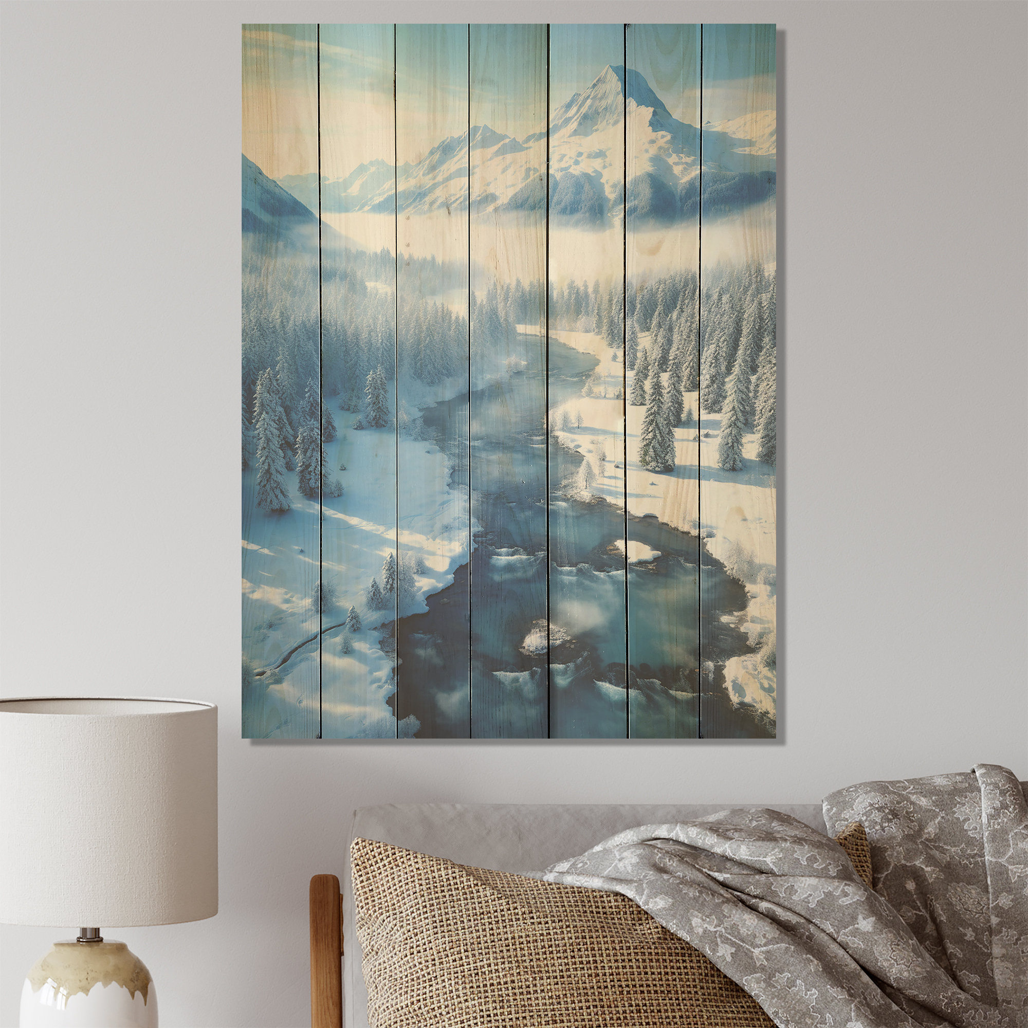 Millwood Pines Pine Valley Winter Mountain Landscape III - Winter ...