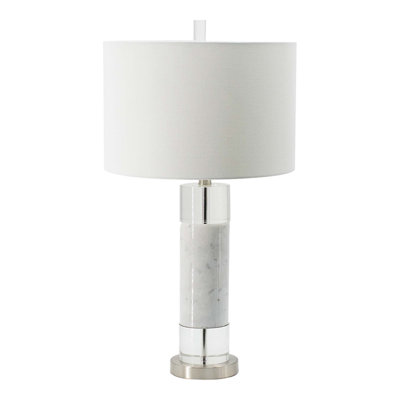 Lampe de table blanche 28,5 po
