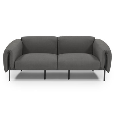 Nevjana 186cm Wide Rectangle Metal Patio Sofa