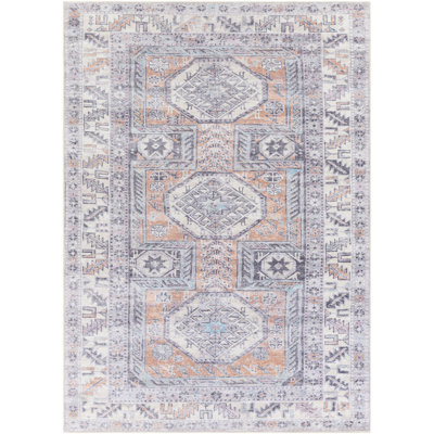 Tapis oriental gris / denim Tayler